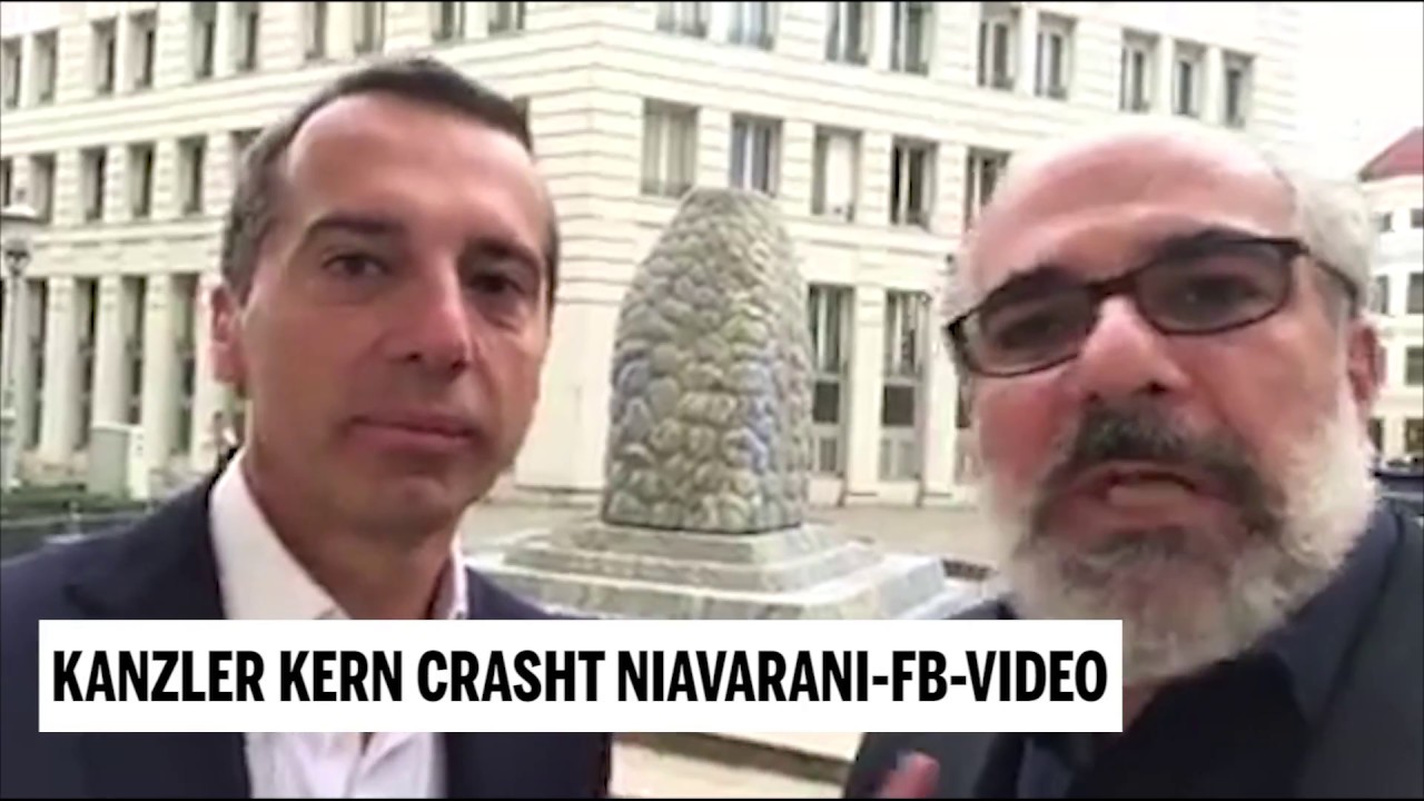 Kanzler Kern crasht Niavaranis FB-Video