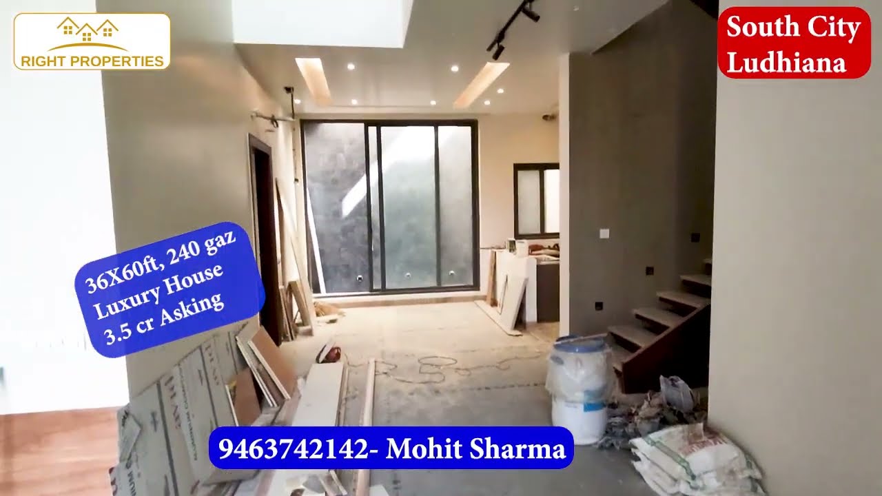 240 Gaz ultra luxury house for sale in Canal South City Ludhiana with Amenities & premium location.