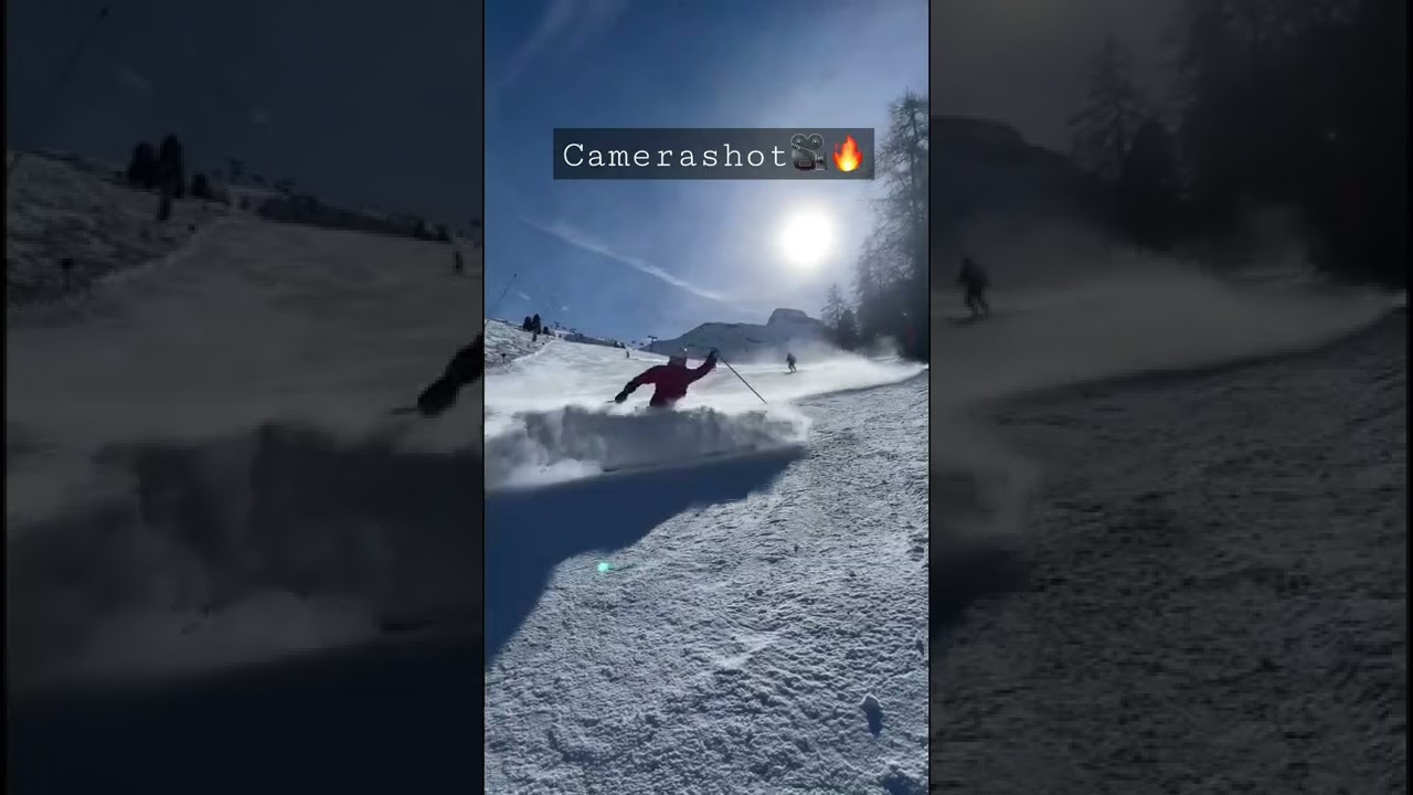Full commitment 😂 #cinematic VS. #reality - #skiing #austria