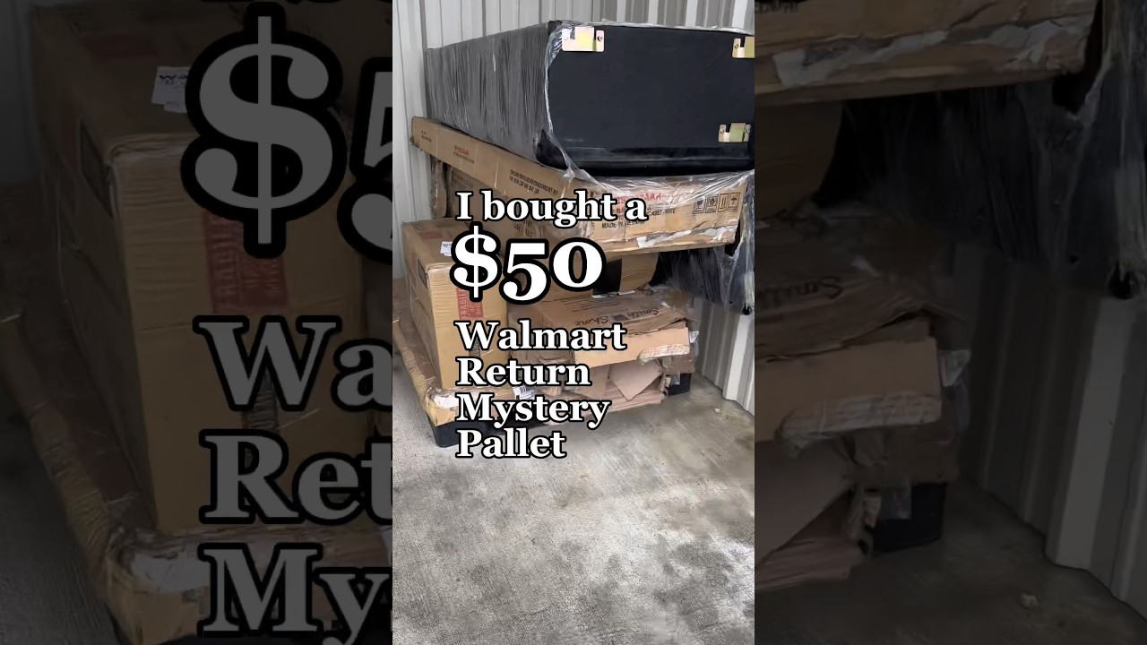 Я купила поддон Mystery Pallet за 50 долларов, полный возвратов из Walmart! Мусор или сокровище??...