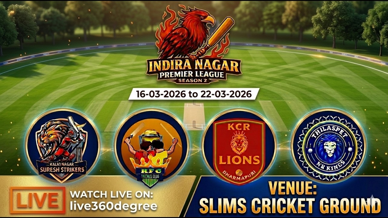 🔴 Live: Match No. 4 || Kalki Nagar Suresh Strikers vs Govindapet KFC || SLIMS Cricket Ground