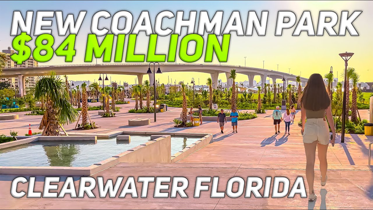 $84 million New Coachman Park. Clearwater Florida 4K HDR Walking Tour