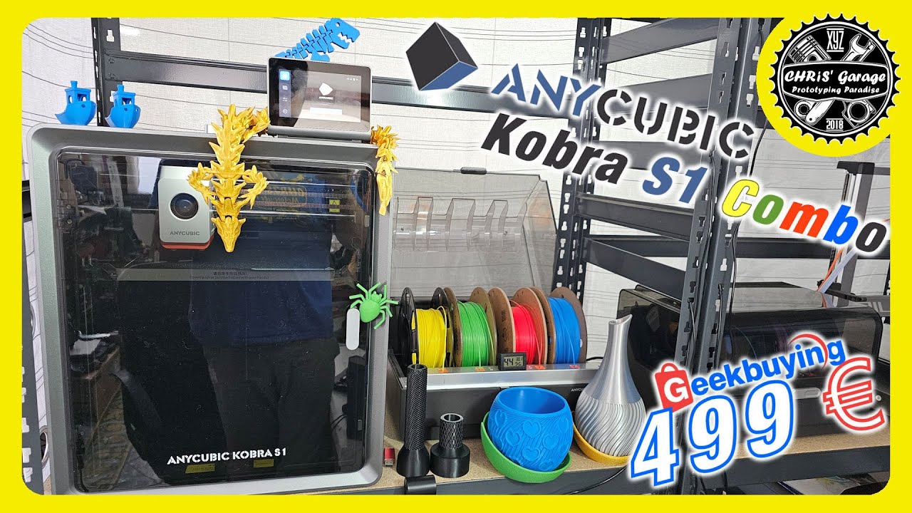 Anycubic Kobra S1 Combo: La Stampante 3D LOW COST, chiusa per materiali tecnici, che Sorprende!