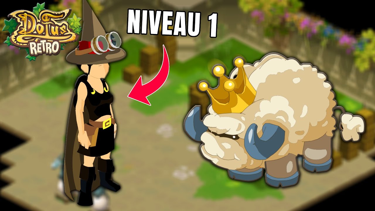 Feca lvl 1 solote le Bouftou Royal - Dofus Retro Beta