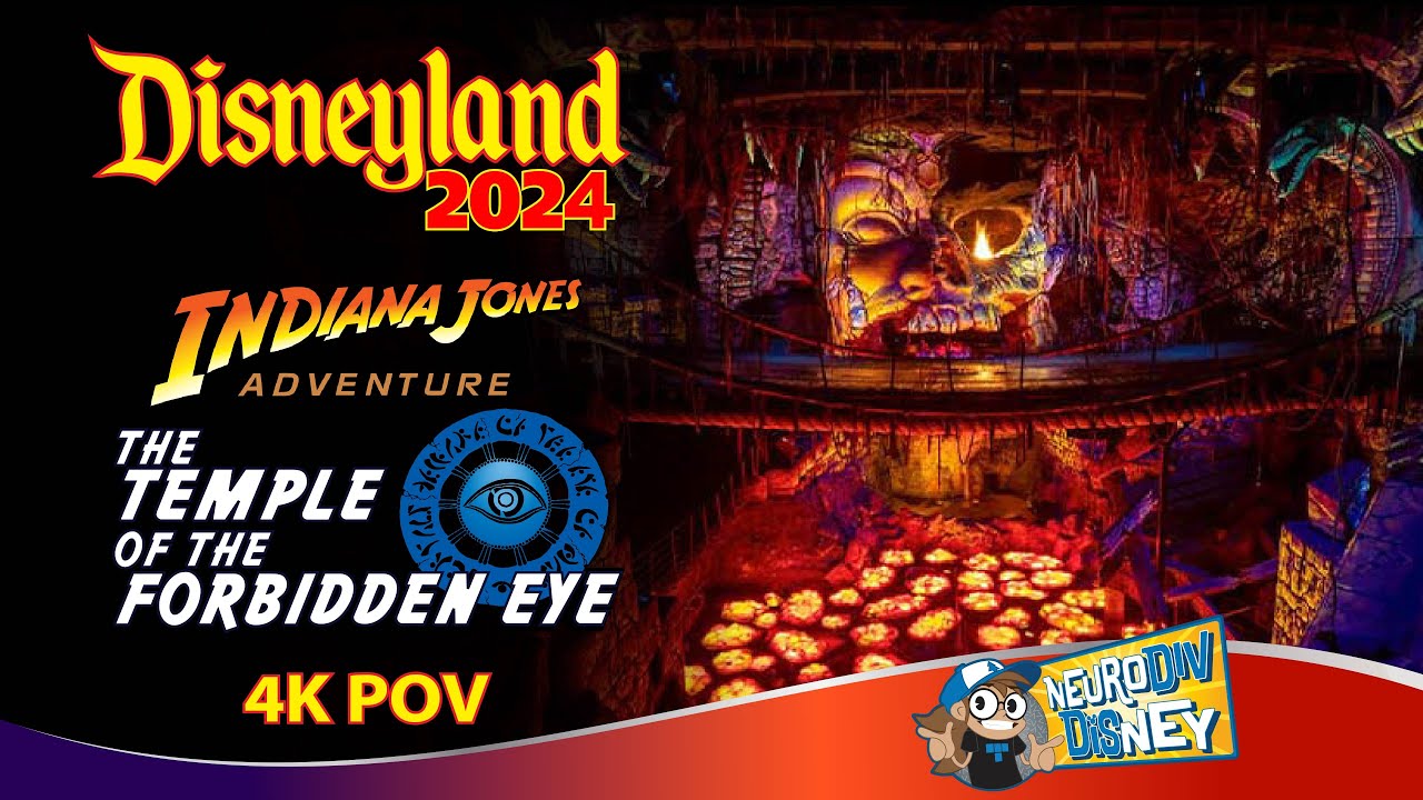 Indiana Jones Adventure 2024 - Disneyland Ride [4K POV] - With Queue - Front Row!
