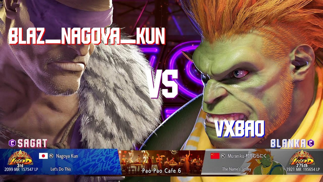 SF6 Blaz_Nagoya_Kun (Sagat Classic) Vs VXBAO (Blanka Classic)