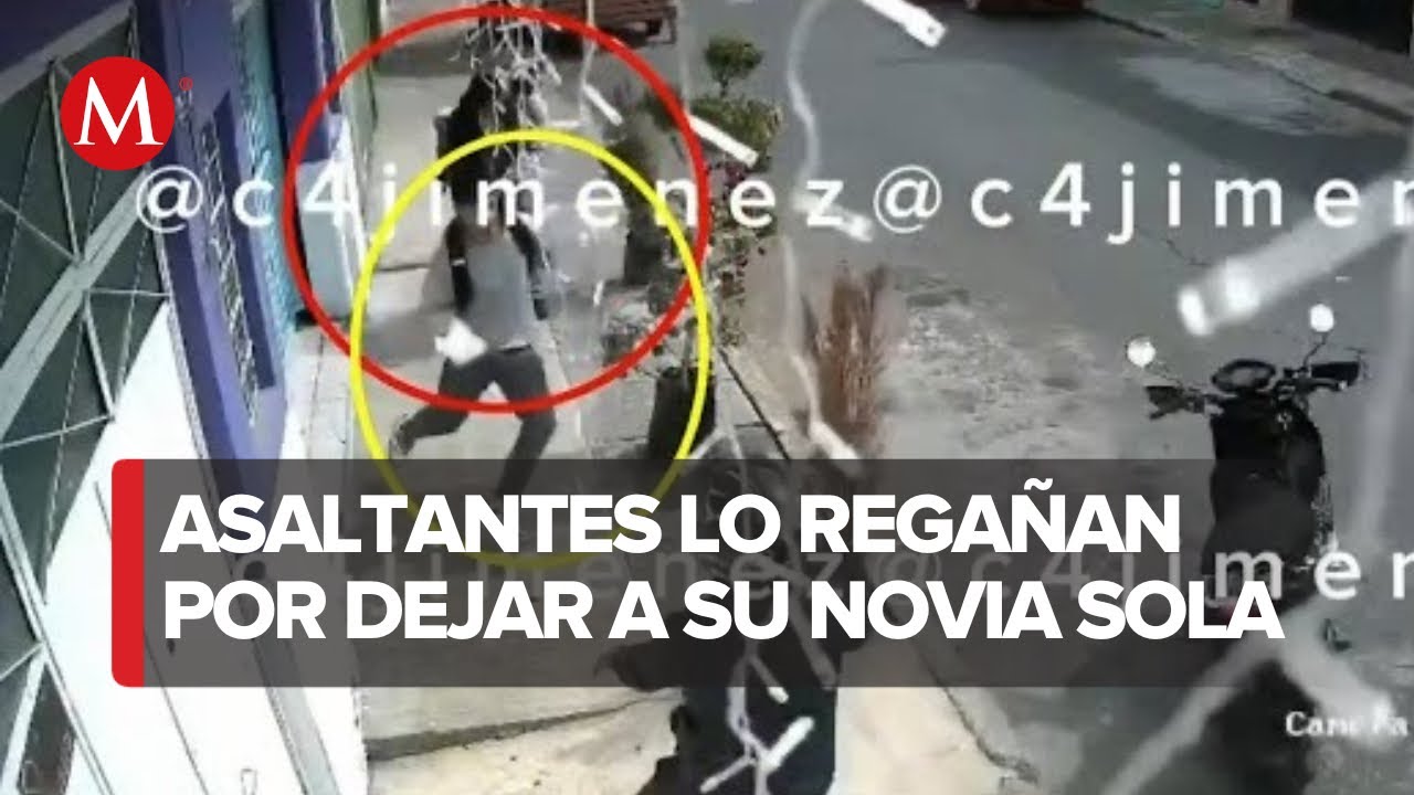 Querían asaltar a pareja pero el novio salió huyendo