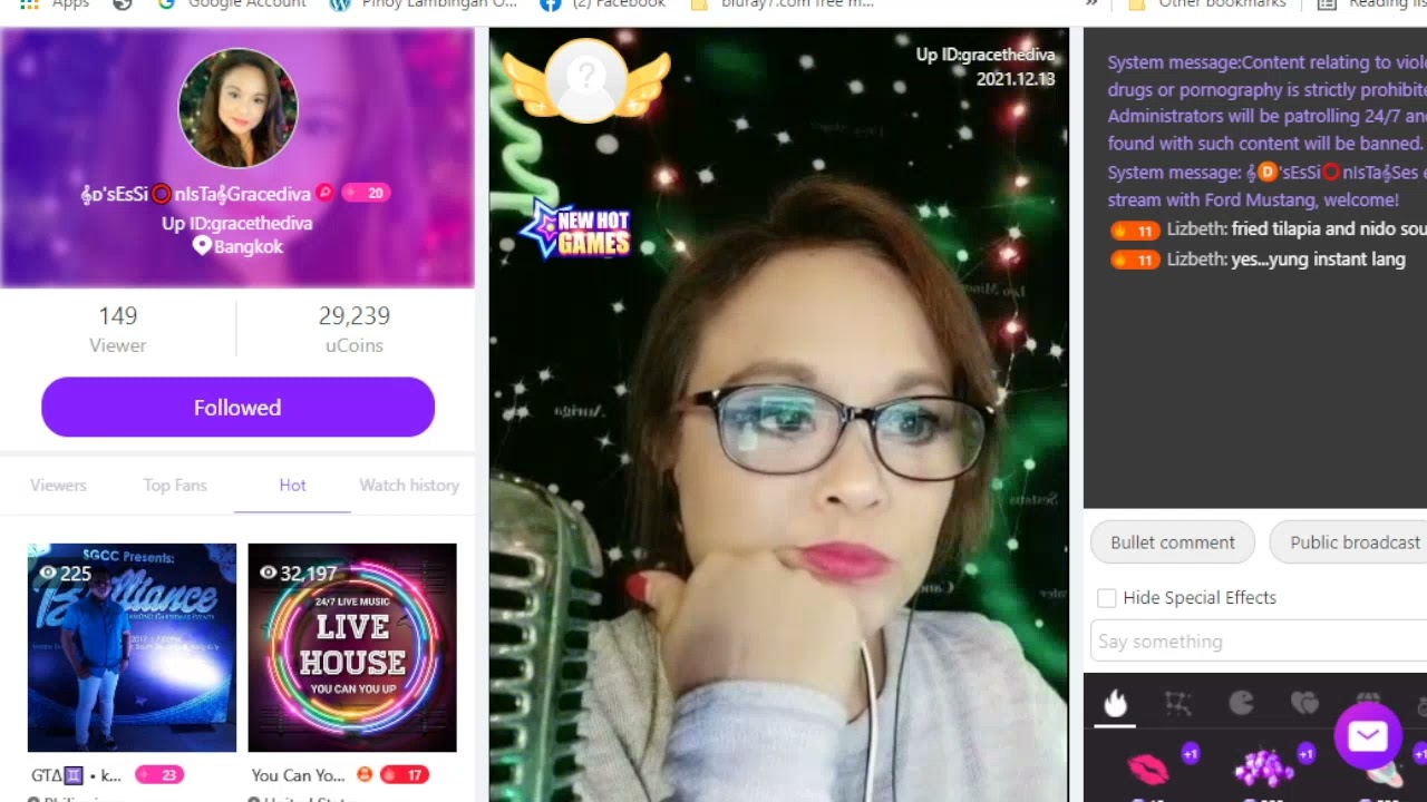 GRACE THE DIVA AT UP LIVE STREAM 2021 12 13 19 36 49
