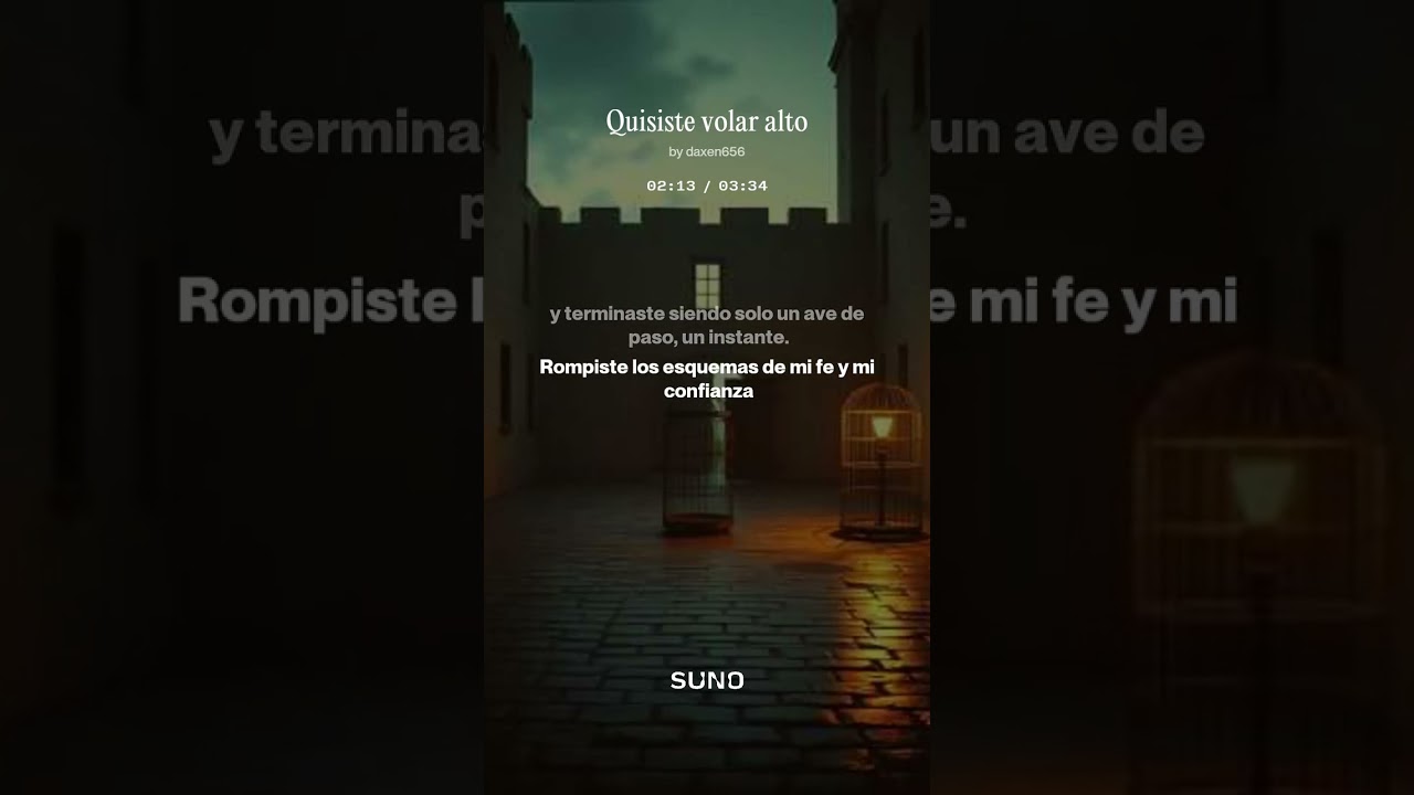Quisiste volar alto