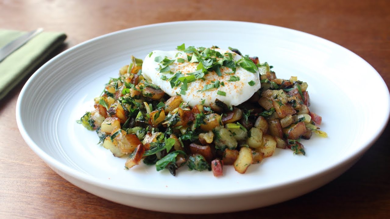 Colcannon Hash Recipe - Potato, Spring Onion & Kale Breakfast Hash