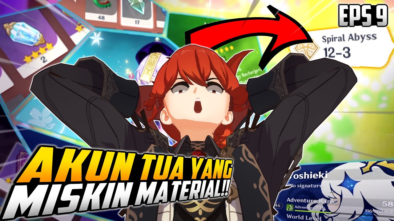 Benerin Akun Subscriber #9 - Yang TUA TAPI MISKIN MATERIAL !! - Genshin Impact Indonesia | Ditusi