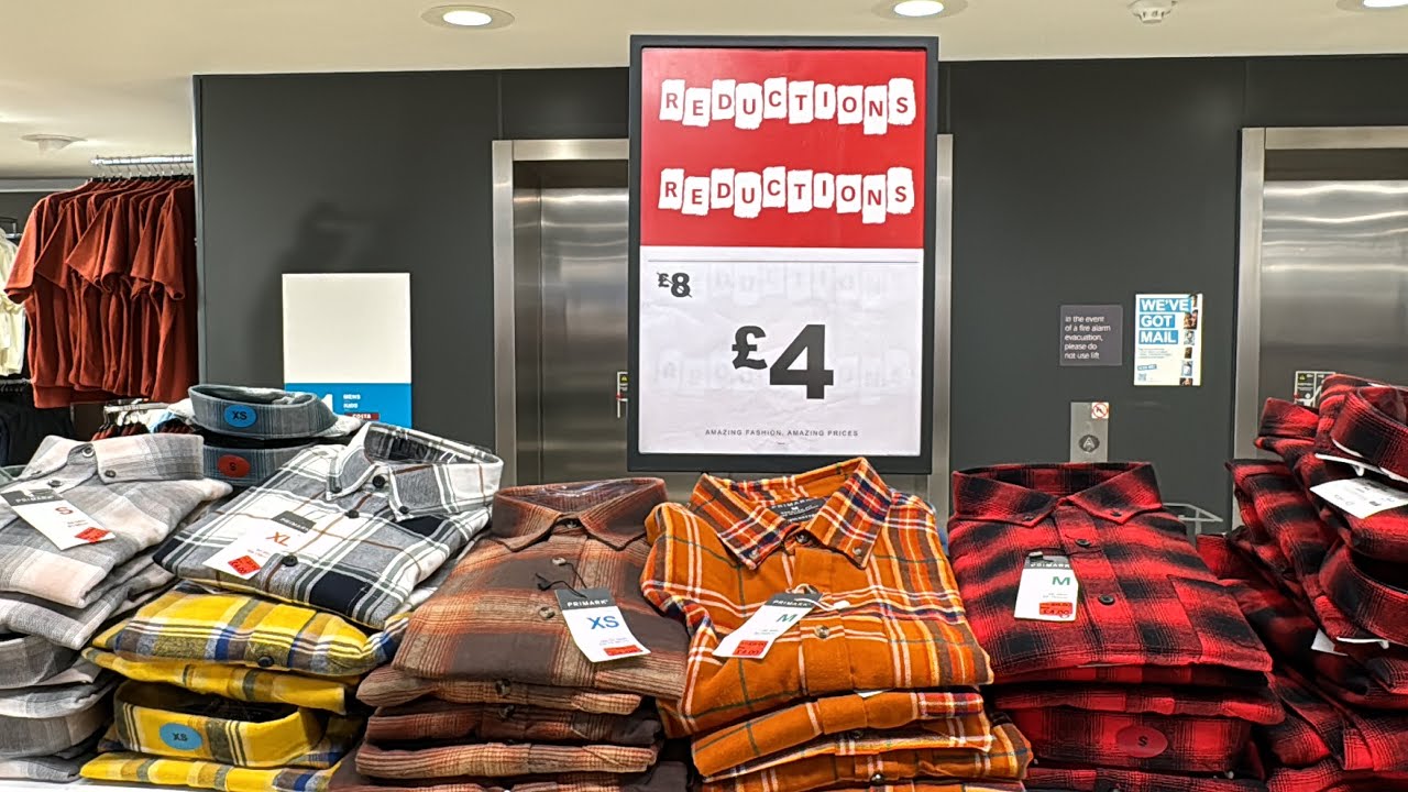 Primark Men's New Sale 2024 February / latest shirt to half price reduced