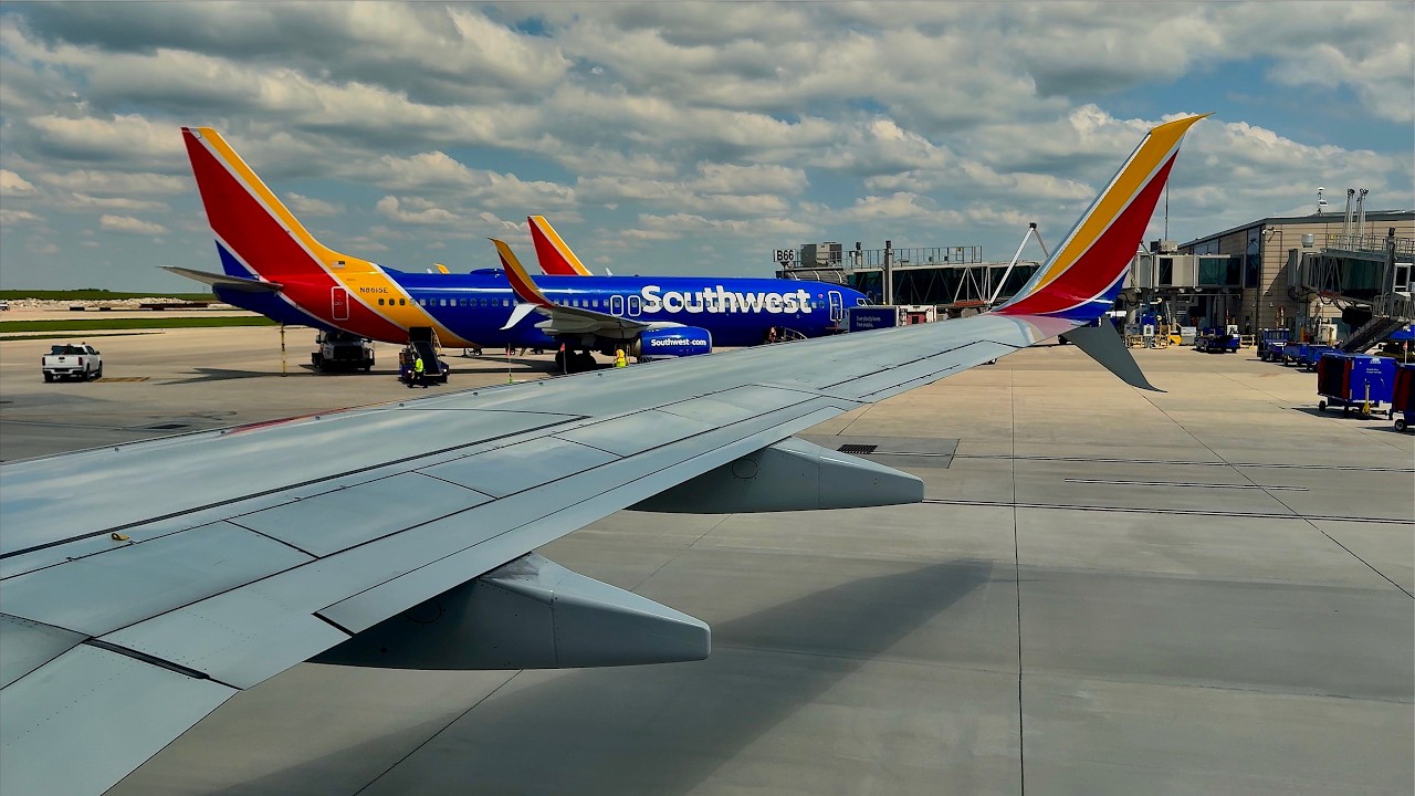 [4K] – Full Flight – Southwest Airlines – Boeing 737-7BD – MDW-MCI – N7752B – WN156 – IFS 1033