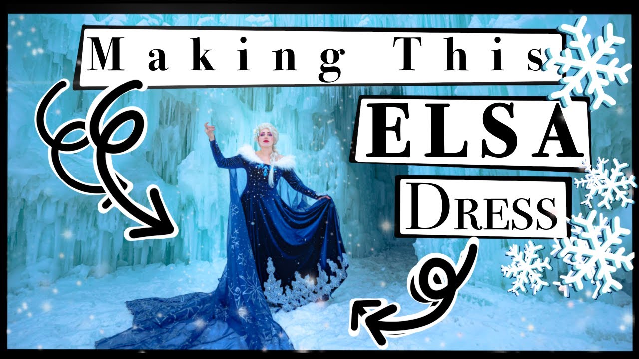 Making Elsa's Winter Dress! Olaf's Frozen Adventure | Disney Princess Frozen Cosplay Costume Sewing