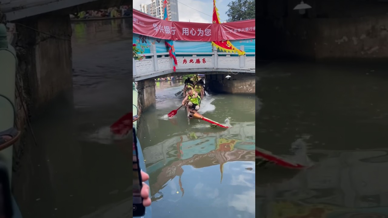You Won't Believe This Crazy Dragon Boat Race in China 🤯 #china #shorts