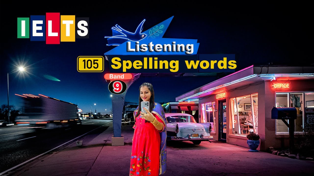 IELTS listening spelling words | English with Roop