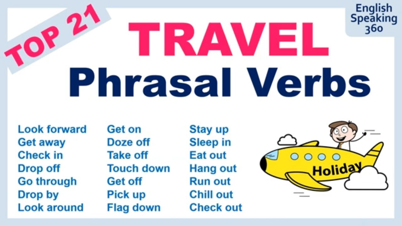 21 TRAVEL Phrasal Verbs in English