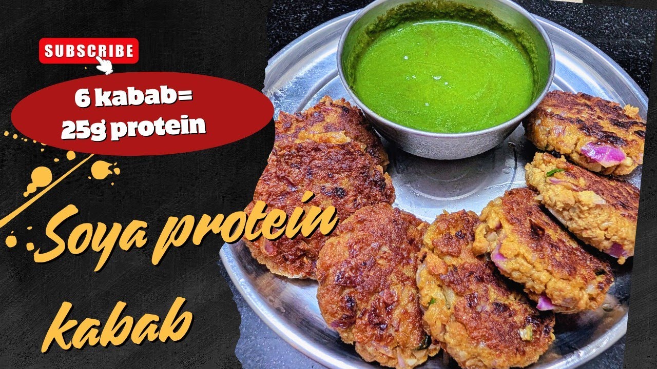 6 Soya Kabab = 25g Protein? Gym Walo Ka Secret Recipe! 💪| Protein Rich Soya Kababs|