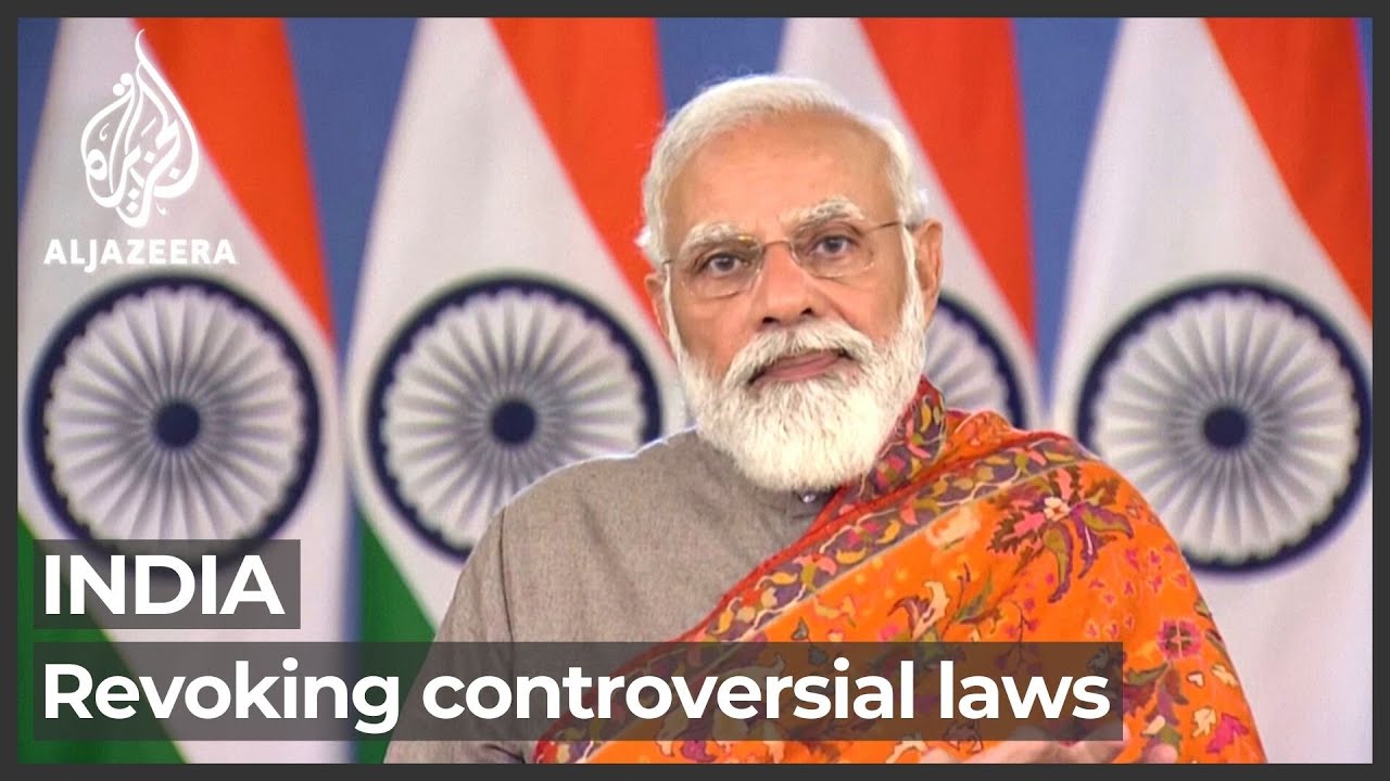 India&rsquo;s Modi says will repeal controversial farm laws