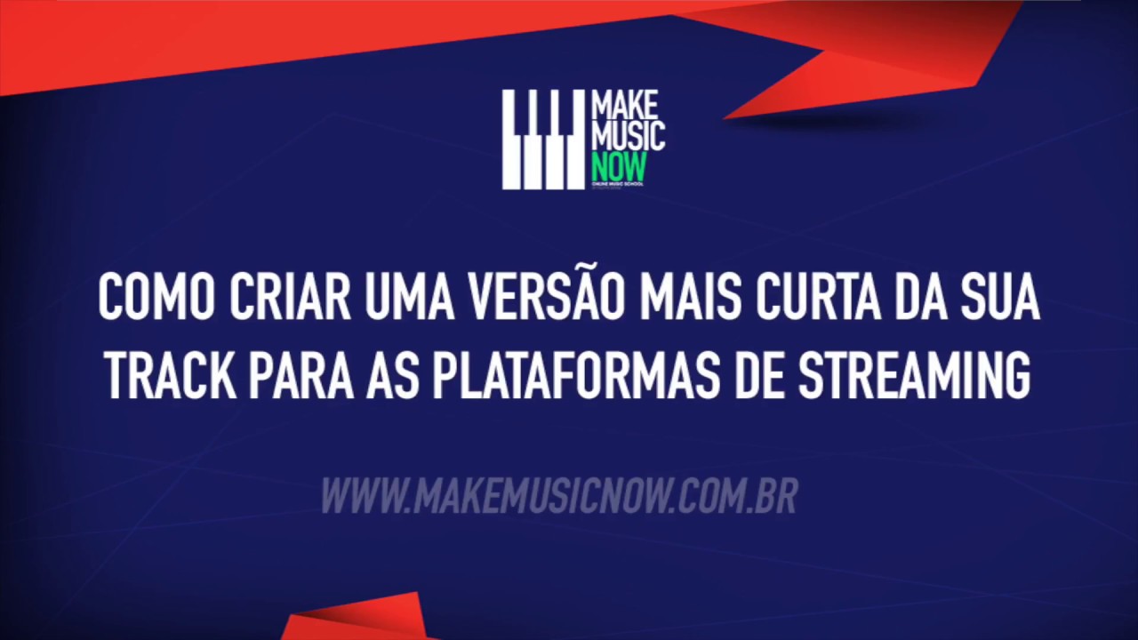 Tutorial: como editar suas tracks para streaming (Spotify, Youtube, etc)