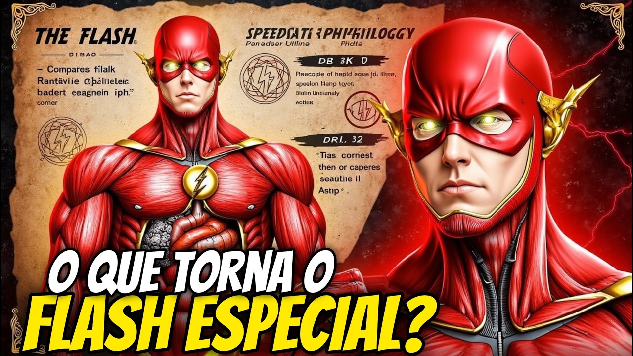ANATOMIA DO FLASH EXPLORADAS - COMO SUA VELOCIDADE FUNCIONA? MAIS PODEROSO QUE O SUPERMAN?