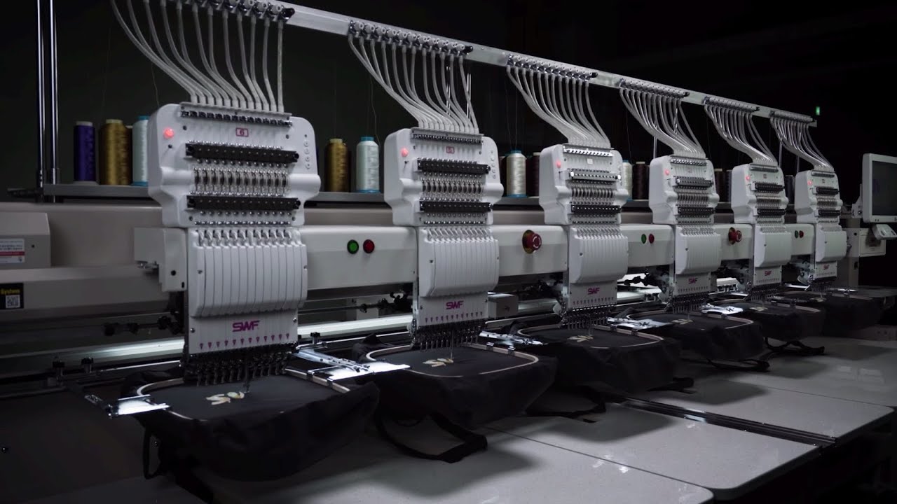 SWF/KX Multi-head (Tubular) embroidery machine (For two head, four head, six head, and eight head)