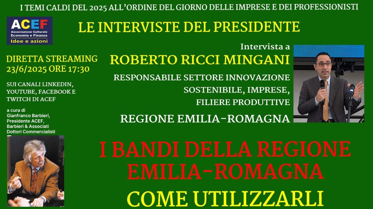 I BANDI della Regione Emilia-Romagna: COME UTILIZZARLI