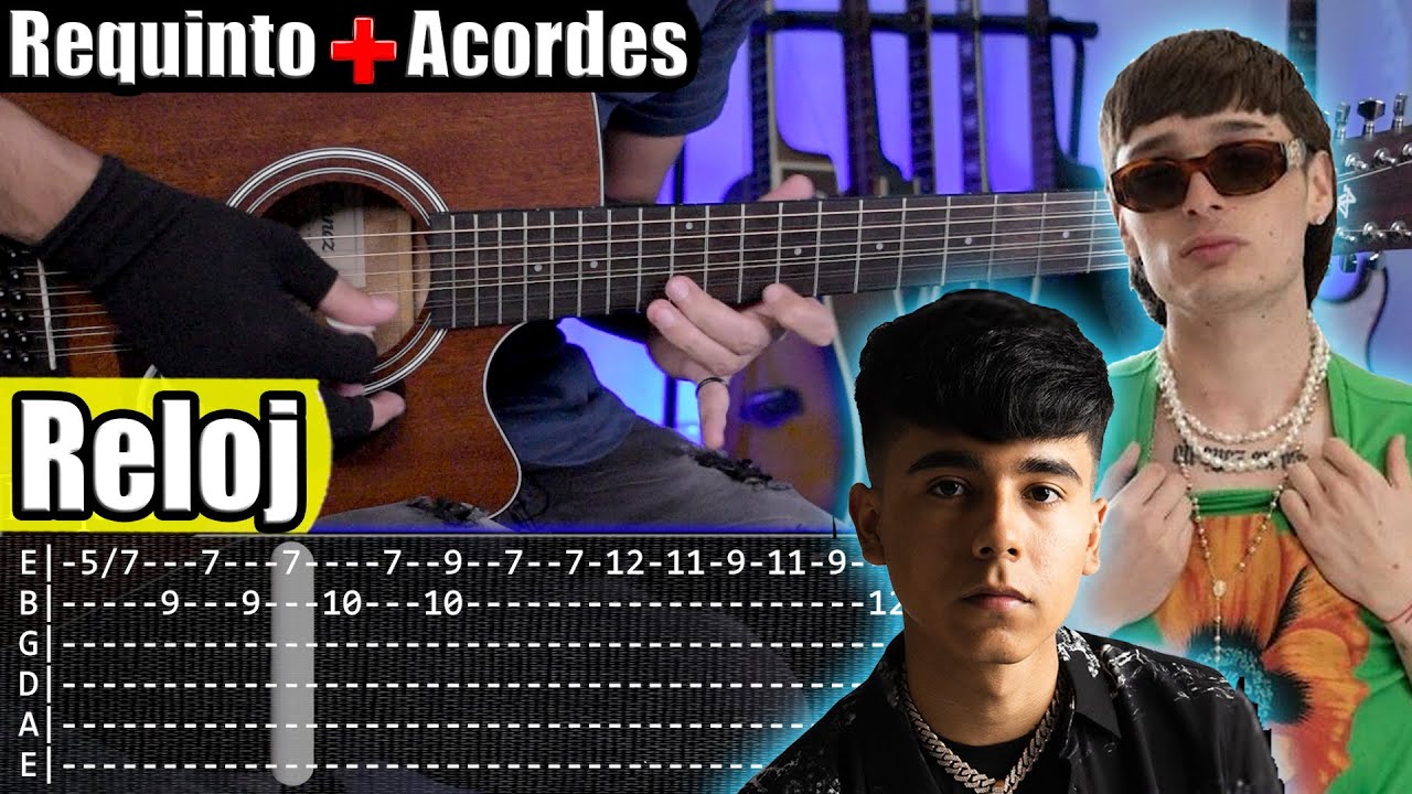 Reloj - Peso Pluma x Ivan Cornejo - Requinto + Acordes | TABS | Tutorial Guitarra