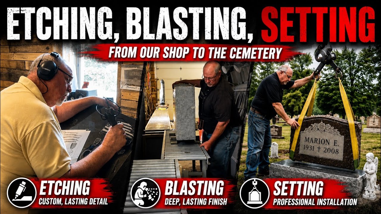 Gravestone Production and Setup (How it's Made)