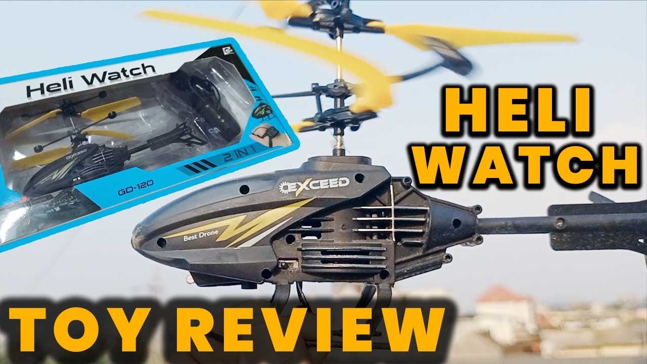 Heli Watch Toy Review | Helicopter with watch control | Gravity Sensor unboxing and testing