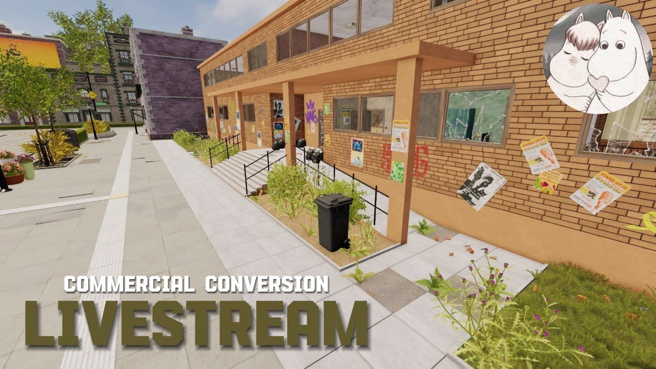 House Flipper 2 - Commercial Conversion (custom job) LIVESTREAM 💗 no commentary
