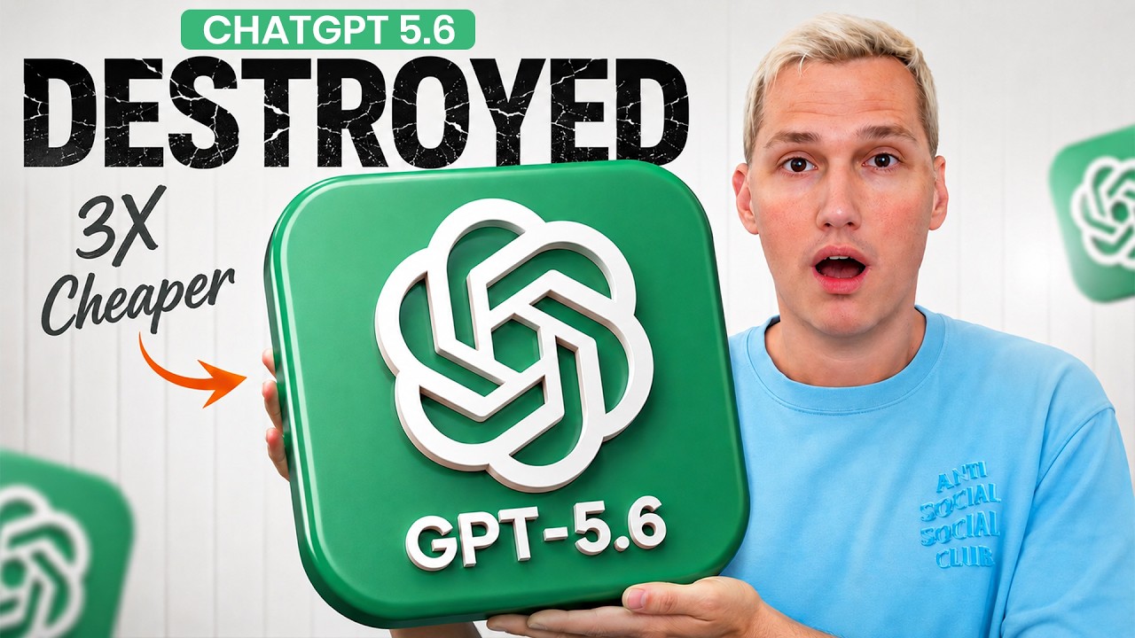 OpenAI's NEW GPT-5.6 Just REPLACED Claude (3X Cheaper + Builds Full Apps in 15 Min)