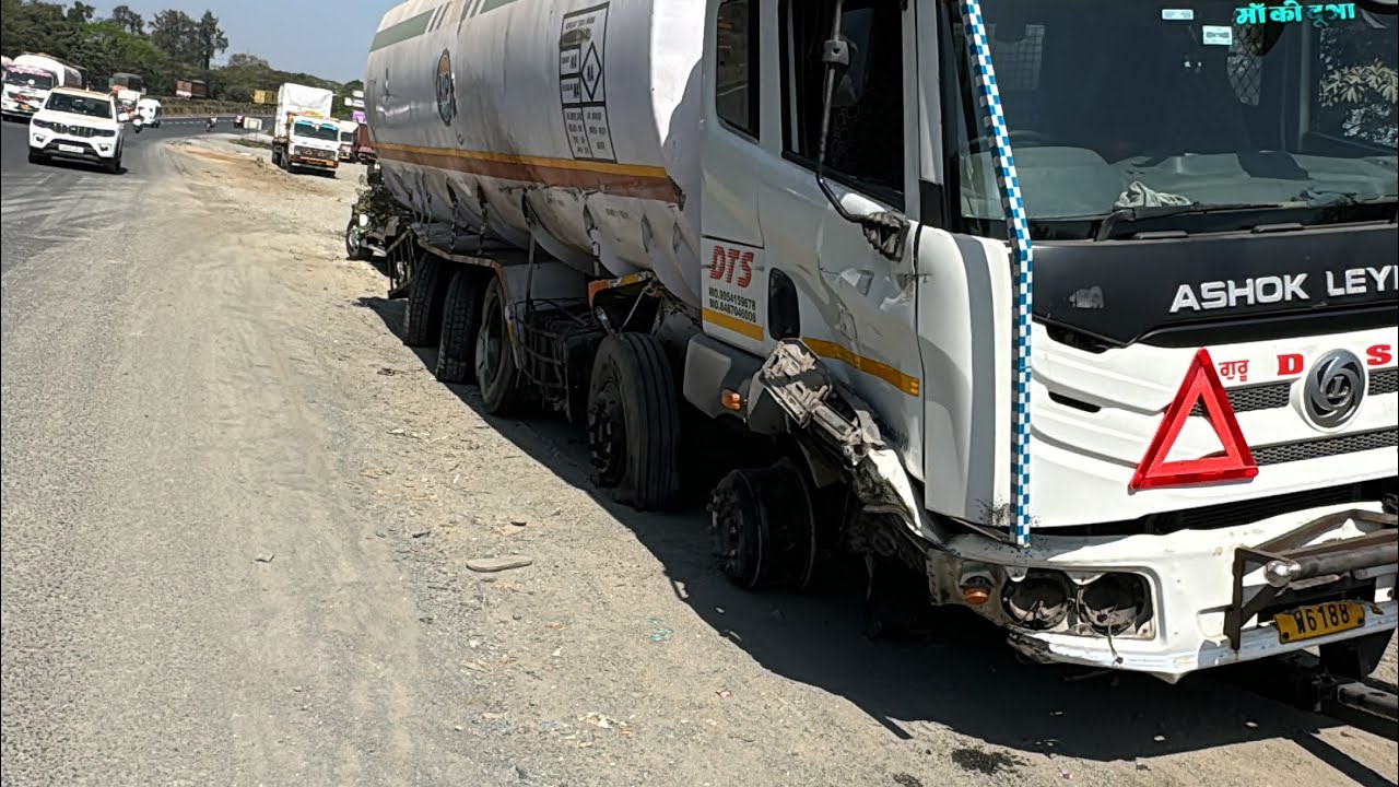 Driver ki vajah se naya bs6 Truck Ho Gaya accident 😢 | Finally driver ki jaan bach gai 🙏