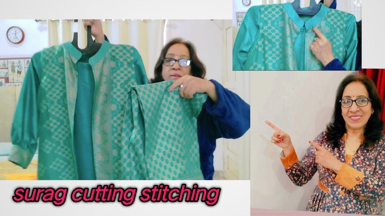 Simple suit se बनाएं designer dress/3 piece dress cutting stitching/ban neck cutting stitching 