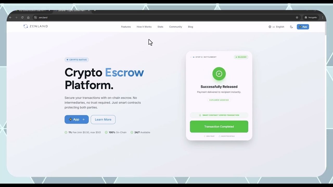 How to Use Crypto Escrow for Safe P2P Payments | Zenland Tutorial
