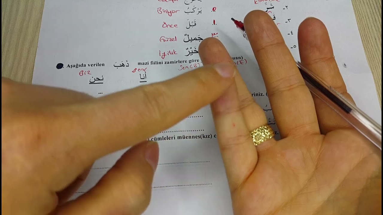 9.sınıf arapça 2.dönem 1.yazılı