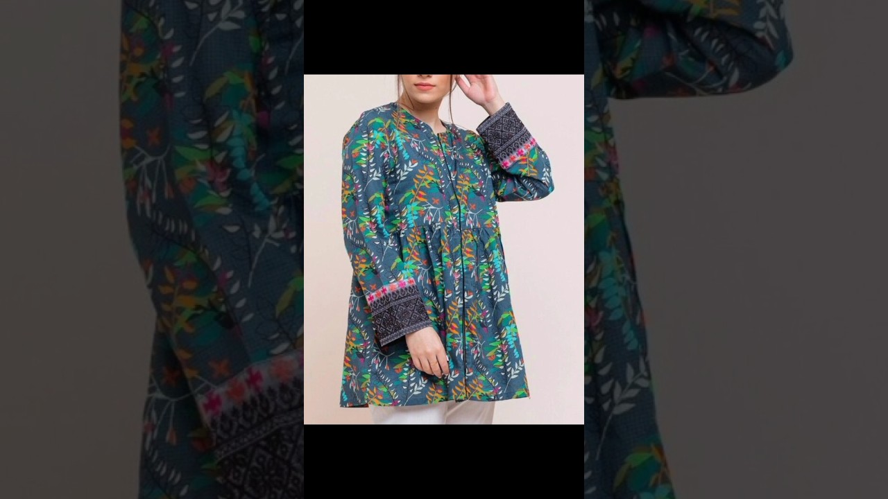 Short frock design for winter #fashion #pakistanidress #lateststyle #viralvideo #shortfrocks