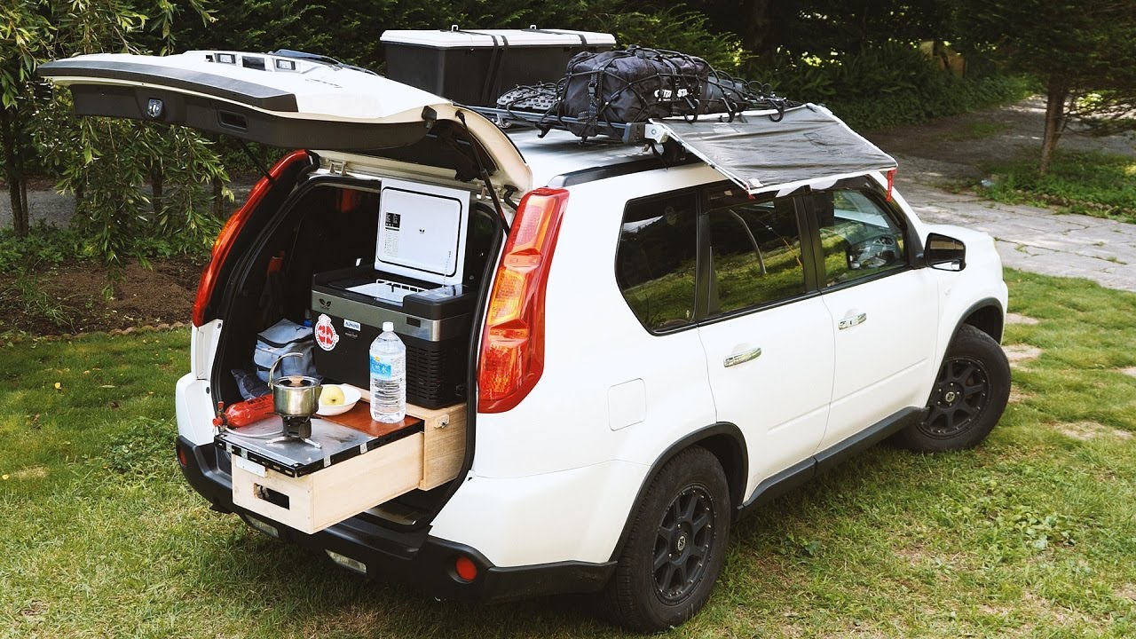 エクストレイル車中泊キャンプ仕様完成【SUV camper build completed】