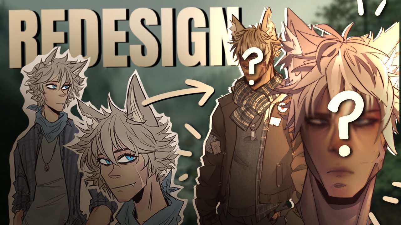 REDESIGNING MY OLD OCS (part 1) | full character design process