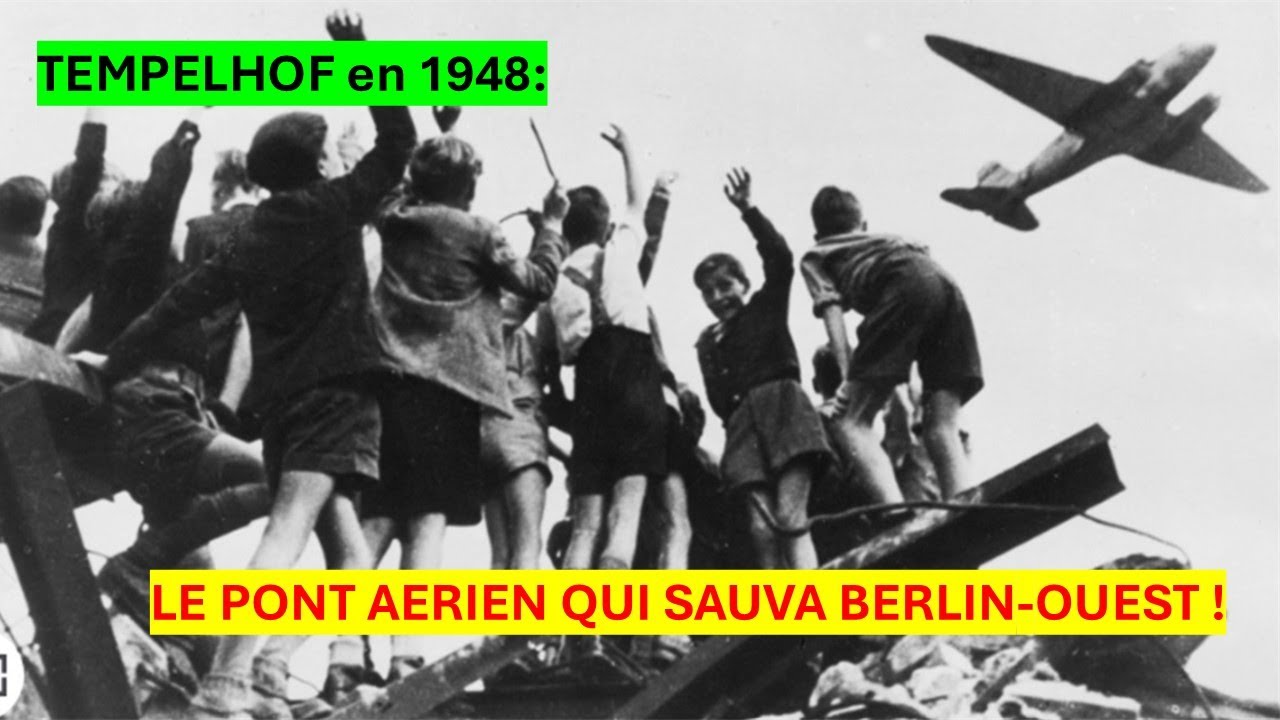 TEMPELHOF : L&rsquo;a&eacute;roport qui a sauv&eacute; BERLIN pendant la Guerre froide gr&acirc;ce &agrave; un pont a&eacute;rien !