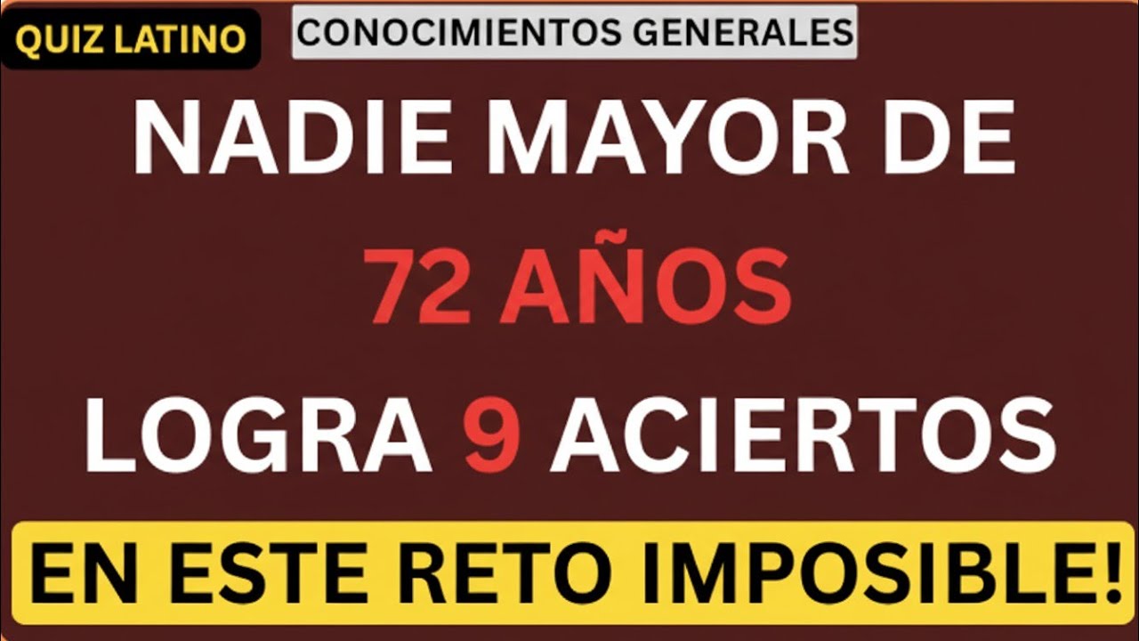 😱🧠💥 DRIVEN INSIGHT | NADIE MAYOR DE 72 AÑOS LOGRA 9 ACIERTOS EN ESTE RETO BRUTAL 🔥⚡