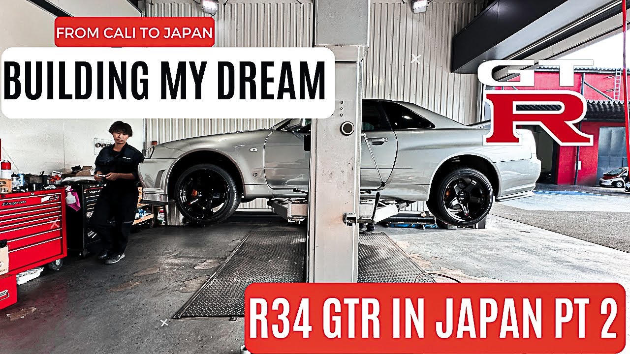 MY R34 GTR GOT NEW NISMO LMGT4 WHEELS!!!