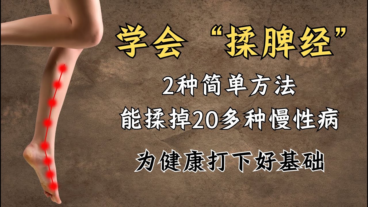 学会“揉脾经”，2种方法能揉掉20多种慢性病，为健康打下好基础！| 中医养生｜身体调理｜气血疏通｜经络养生｜针灸理疗｜【中医针灸理疗师Jimmy】