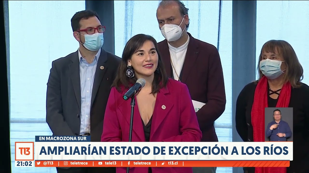 Ampliarían Estado de Excepción a Los Ríos en macrozona sur