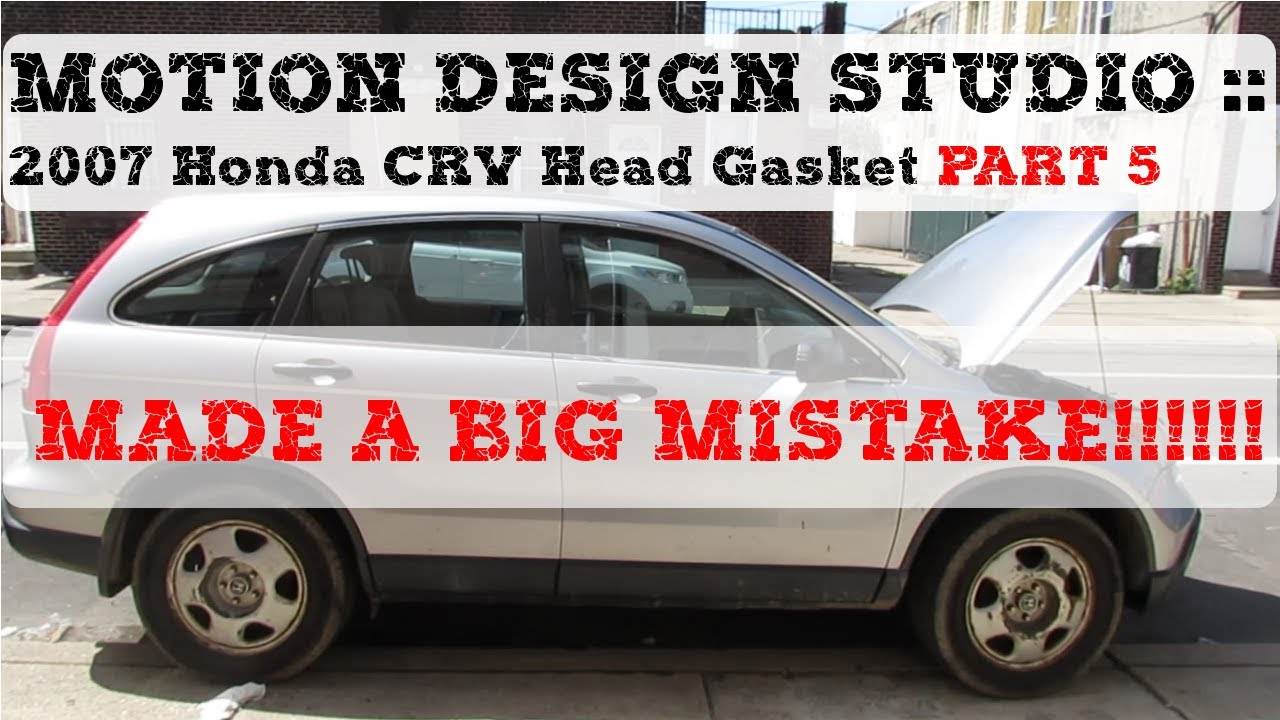 2007 Honda CRV Blown Head Gasket Part 5 + Piston Rings