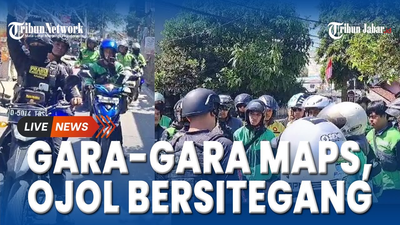 Bentrok Ojol dan Opang di Pasir Impun Gara-Gara Maps Berujung Damai