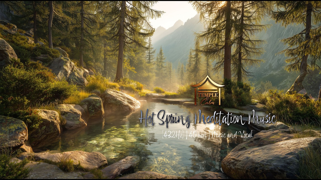 Hot Spring Meditation Music (432Hz) | 40 Minutes | Pine Forest Serenity