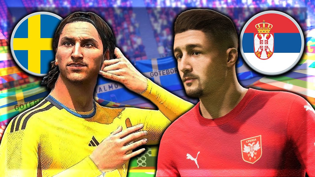 POSLEDNJA UTAKMICA ZLATANA IBRAHIMOVICA! SVEDSKA vs. SRBIJA - EA FC EURO 2024 MODE