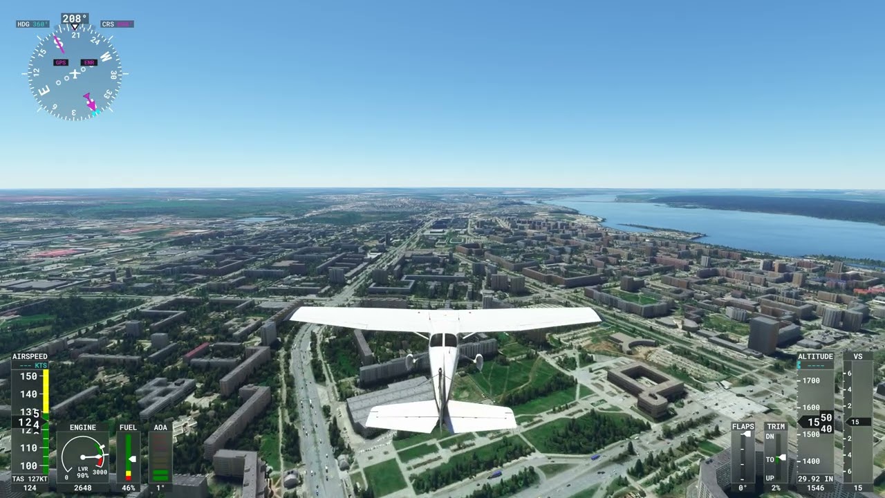 Набережные Челны Яр Чаллы Microsoft Flight Simulator 2020