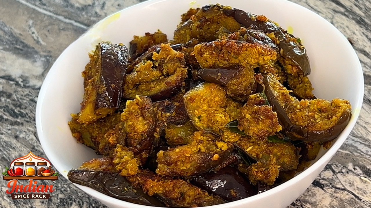 BRINJAL FRY | Tasty and Easy Eggplant Side Dish #cooking #BrinjalRecipe #EggplantRecipe